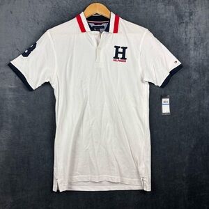 NWT Tommy Hilfiger Boys White Polo with Red and Blue Accents Sz XL (20)